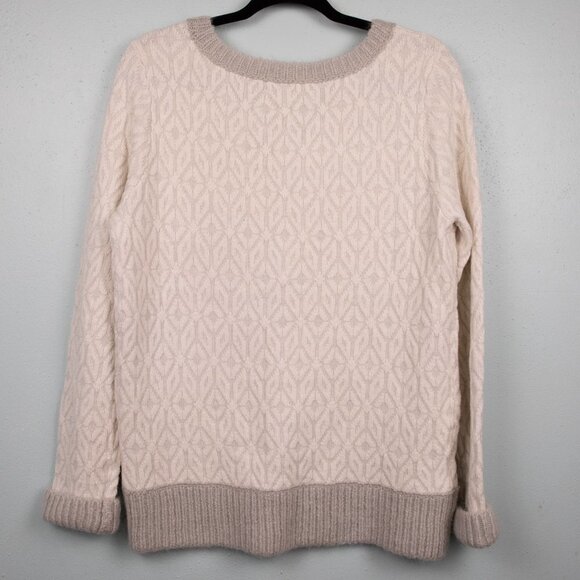 Loft cream wool and mohair blend cream sweater-L - Picture 4 of 4